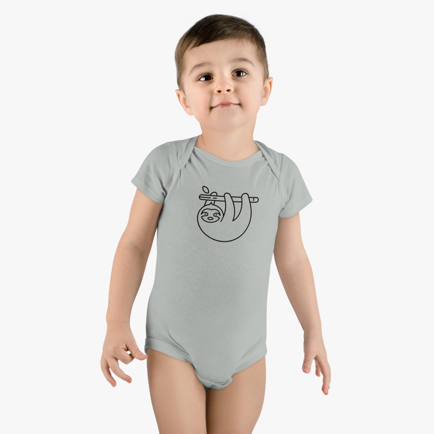 Sloth Print Baby Onesies