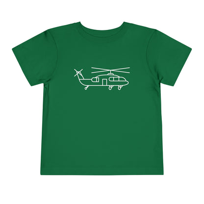 Flying Helicopter Print Kids T-Shirt