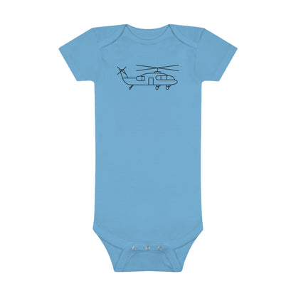 Flying Helicopter Print Baby Onesies