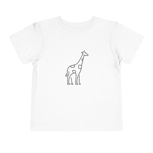 Giraffe Print Toddlers T-Shirt