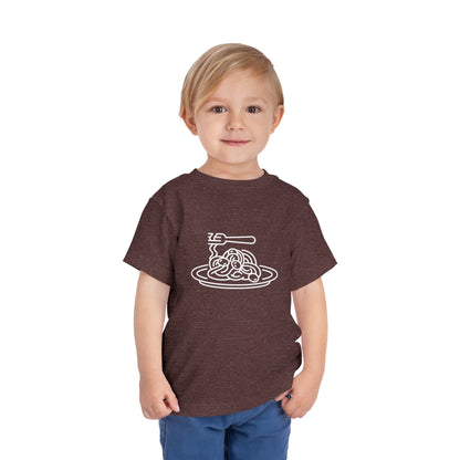 Spaghetti Dinner Print Toddlers T-Shirt