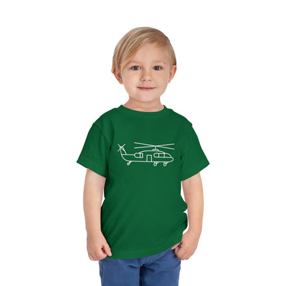 Flying Helicopter Print Kids T-Shirt