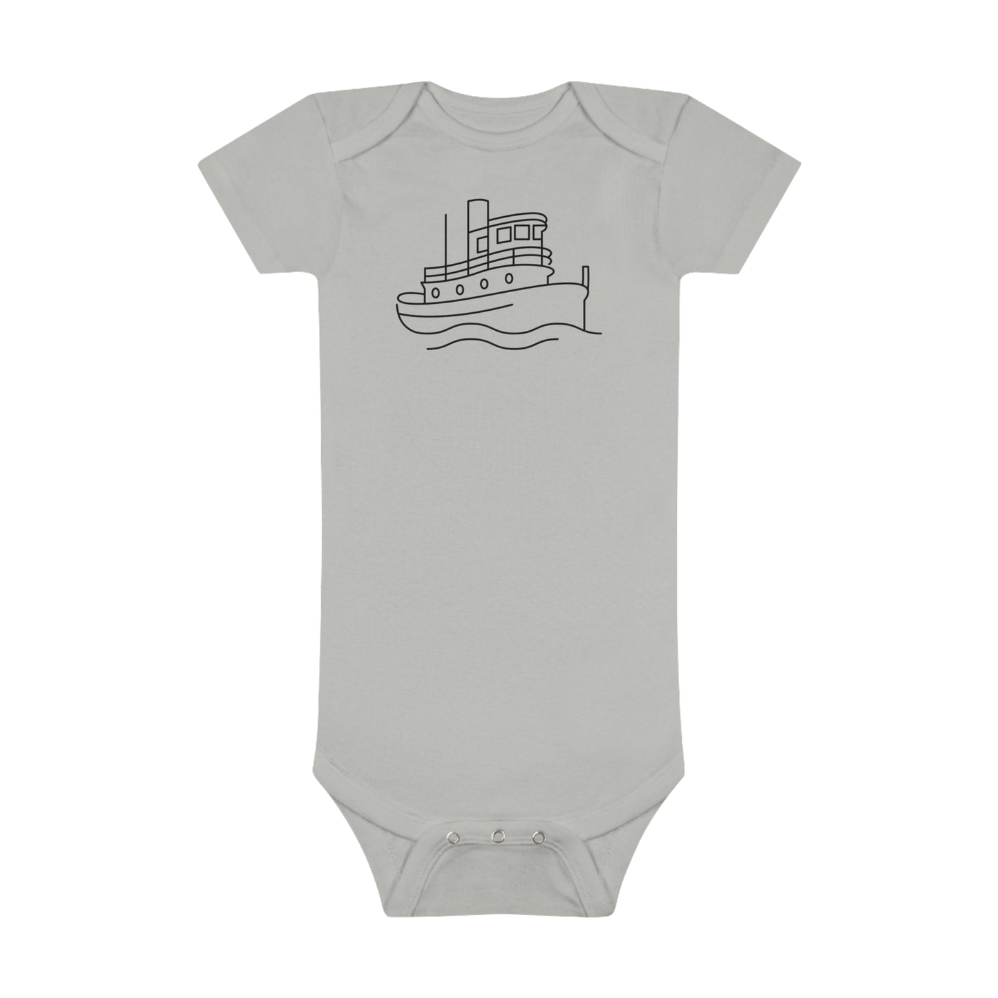 Tug Boat Print Baby Onesies