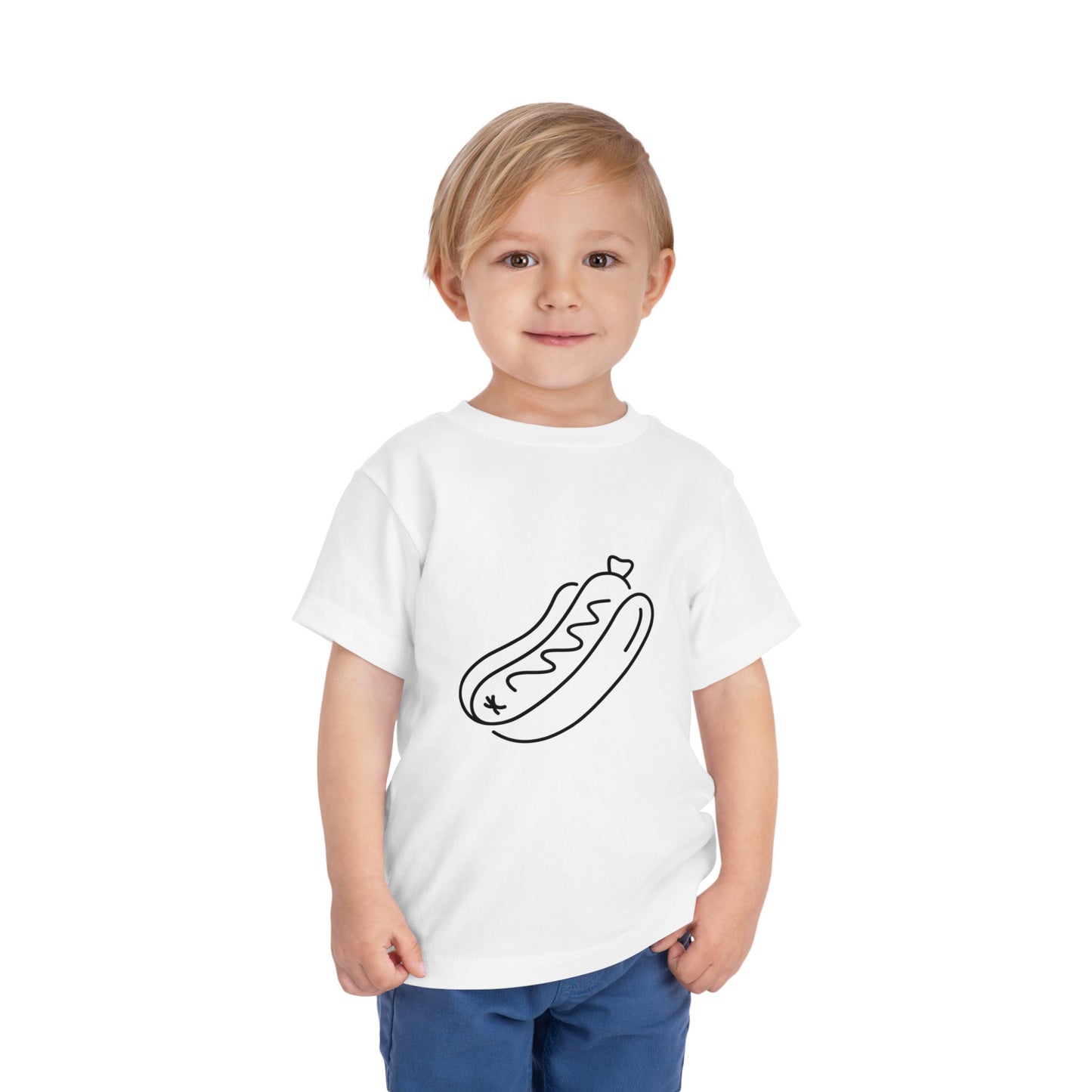 Tasty Hot Dog Print Toddlers T-Shirt