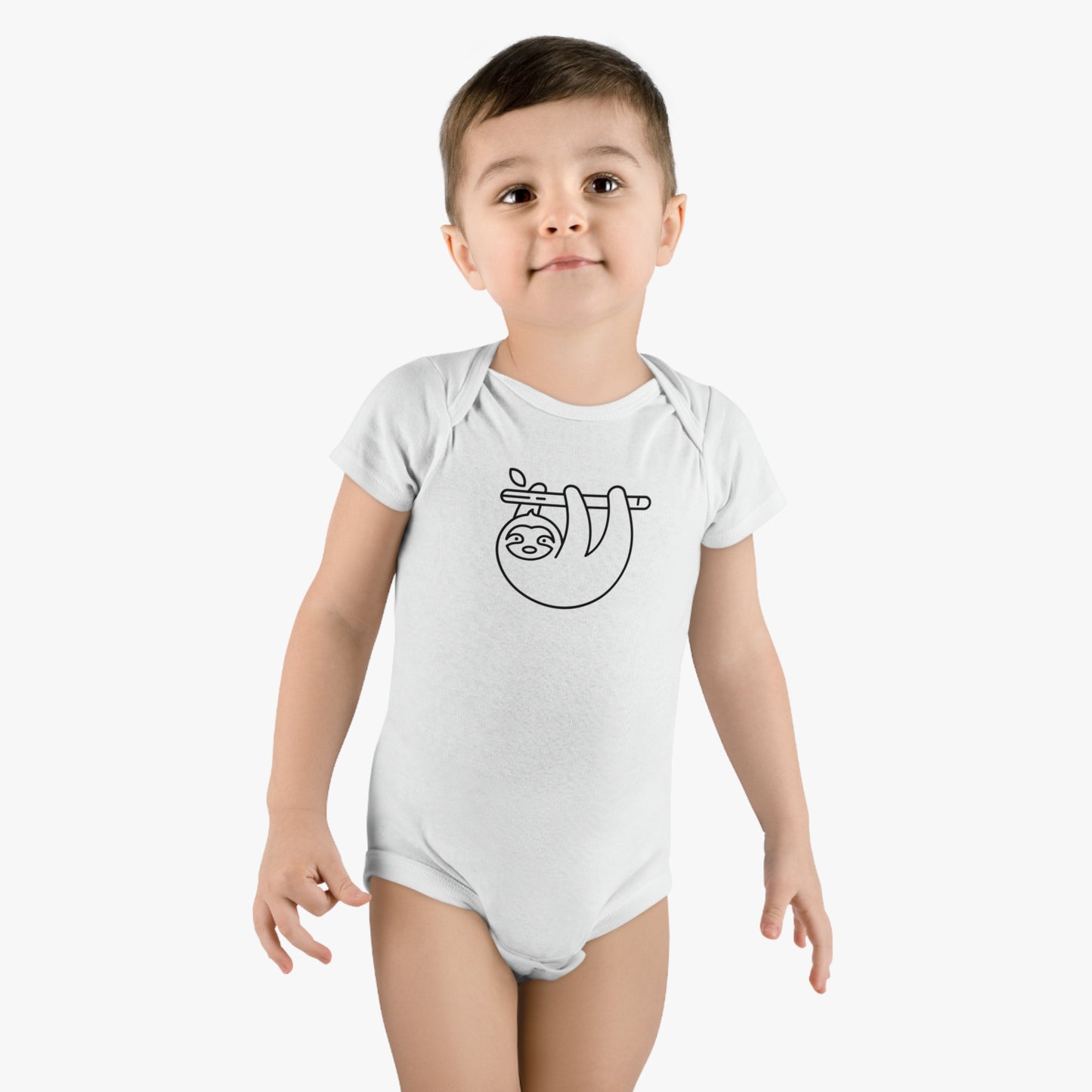 Sloth Print Baby Onesies