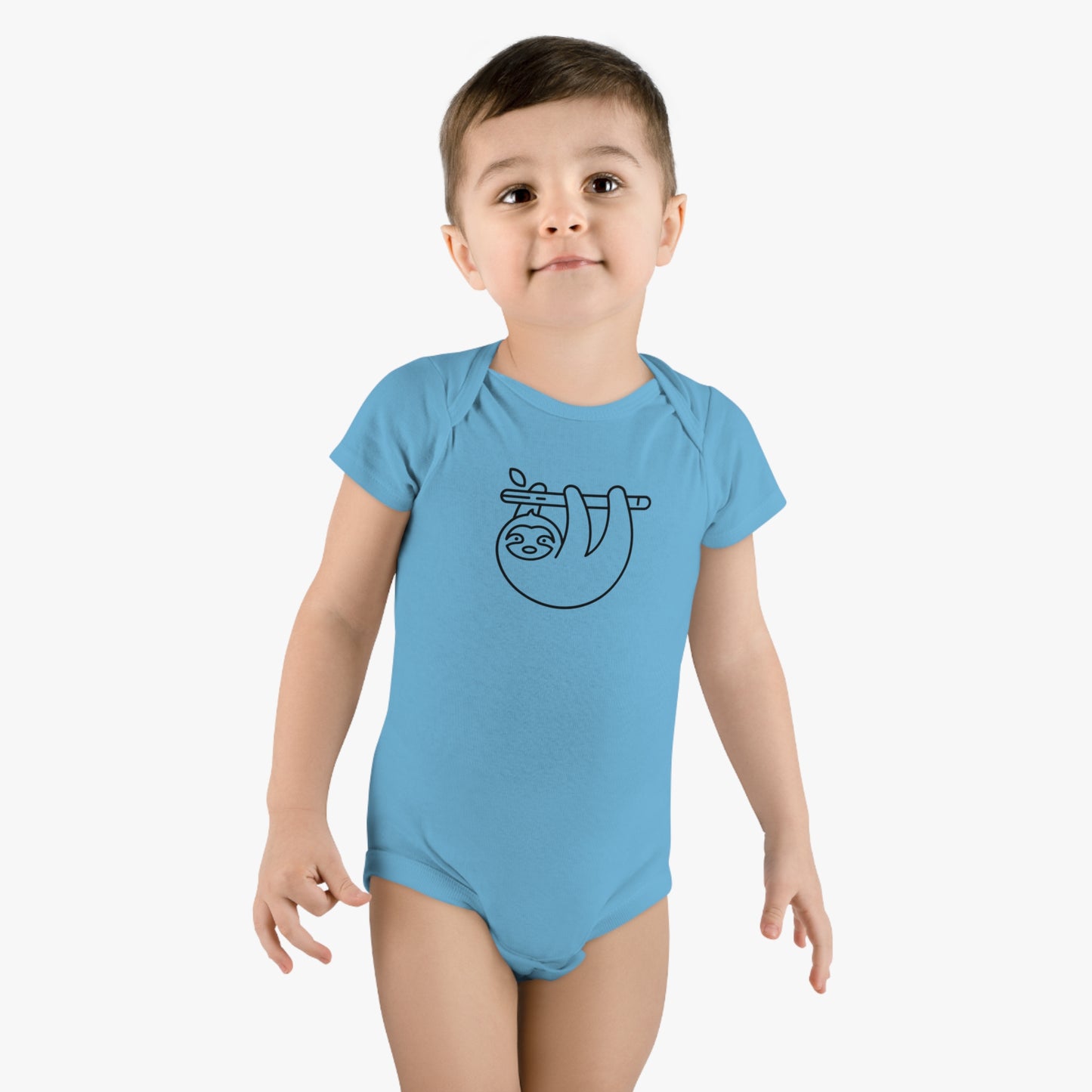 Sloth Print Baby Onesies