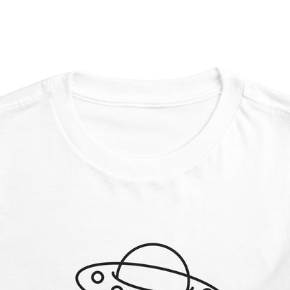 UFO with a Beam of Light Print Kids T-Shirt