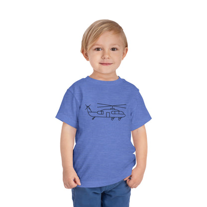 Flying Helicopter Print Kids T-Shirt