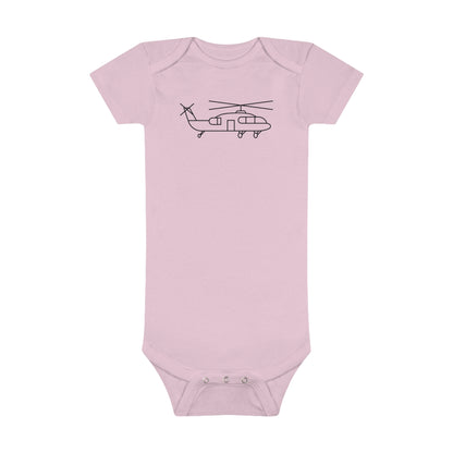 Flying Helicopter Print Baby Onesies