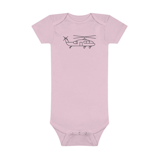 Flying Helicopter Print Baby Onesies