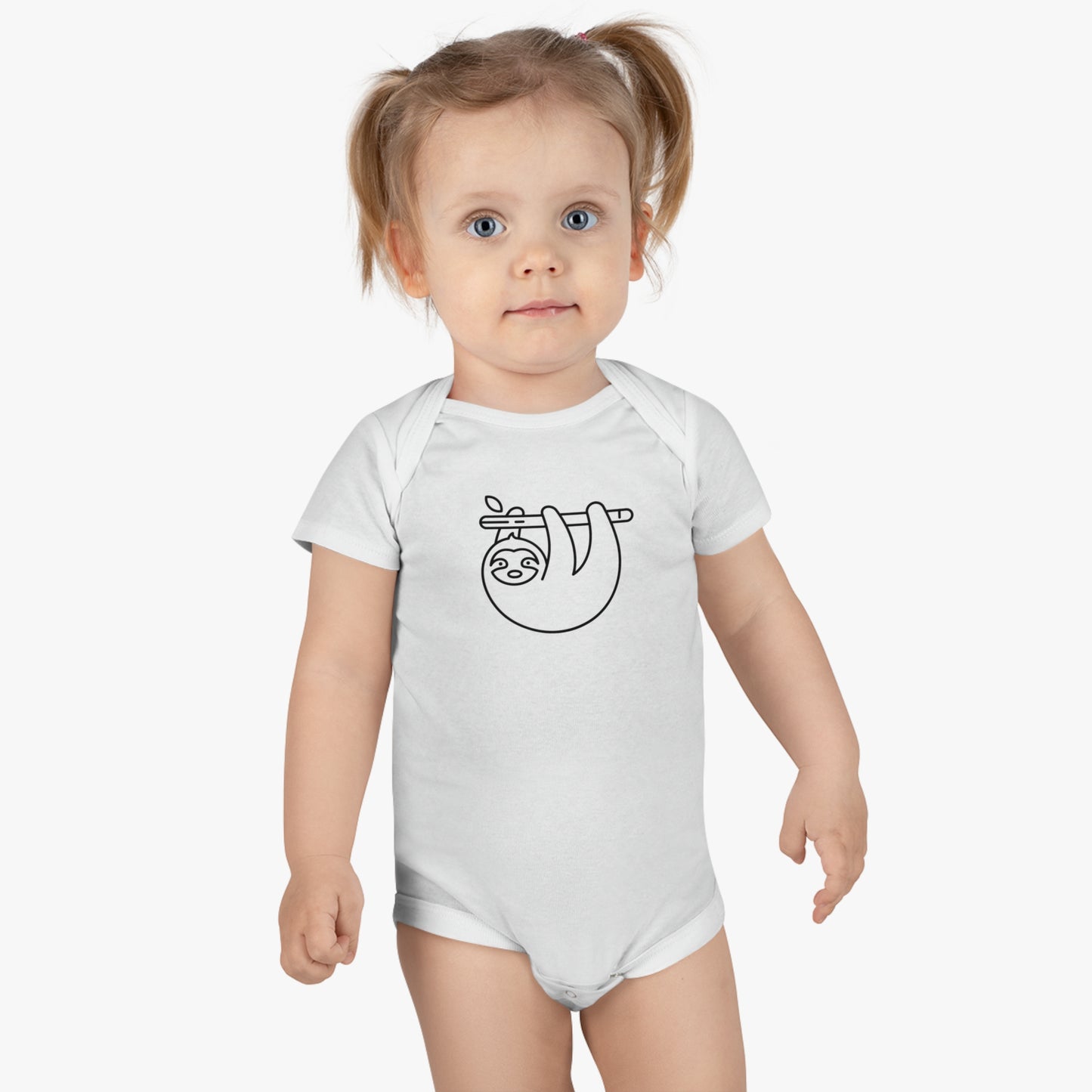 Sloth Print Baby Onesies