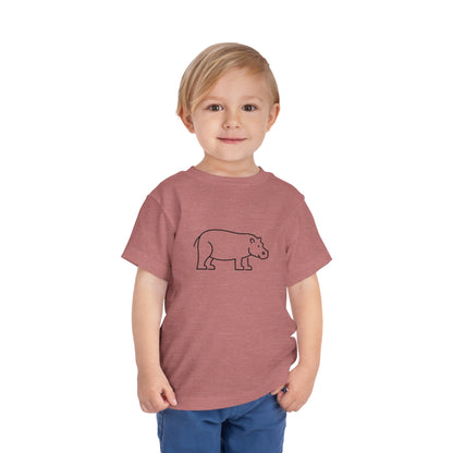 Hippo Print Toddlers T-Shirt