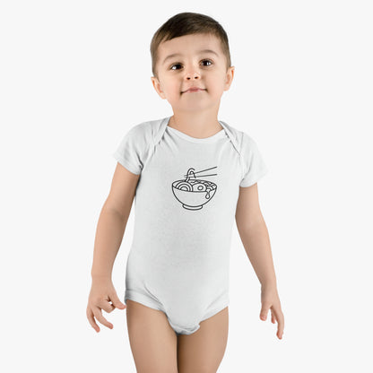 Ramen Noodles in a Bowl Print Baby Onesies