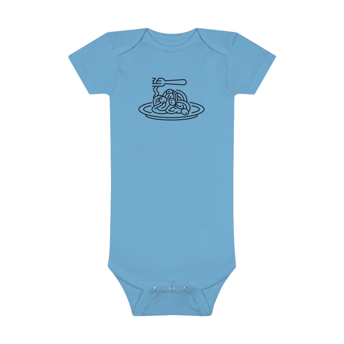 Spaghetti Dinner Print Baby Onesies