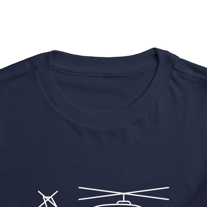 Flying Helicopter Print Kids T-Shirt