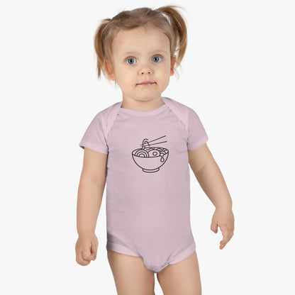 Ramen Noodles in a Bowl Print Baby Onesies