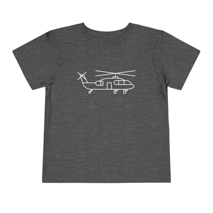 Flying Helicopter Print Kids T-Shirt