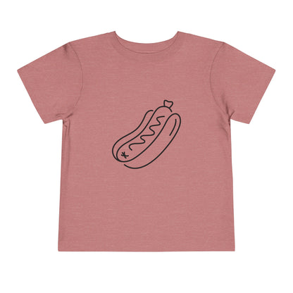 Tasty Hot Dog Print Toddlers T-Shirt