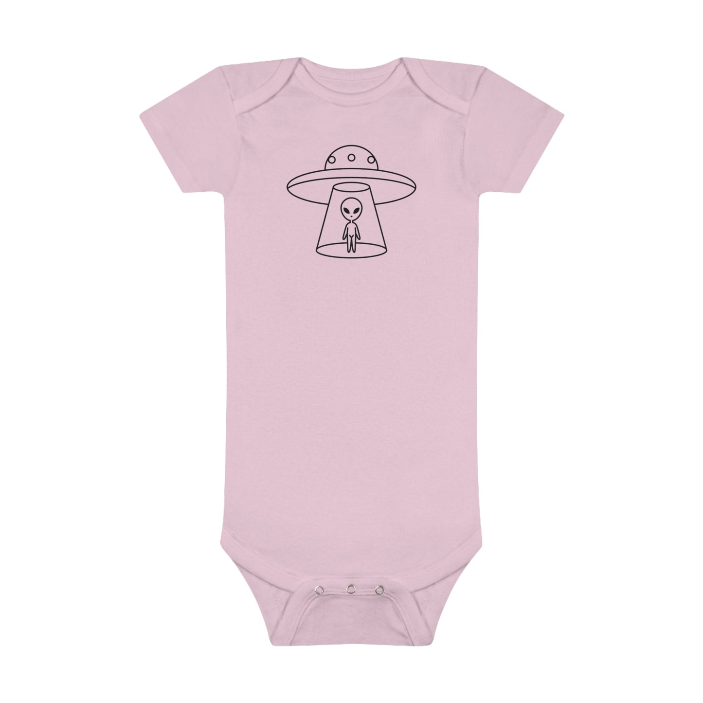 Alien UFO Print Baby Onesies