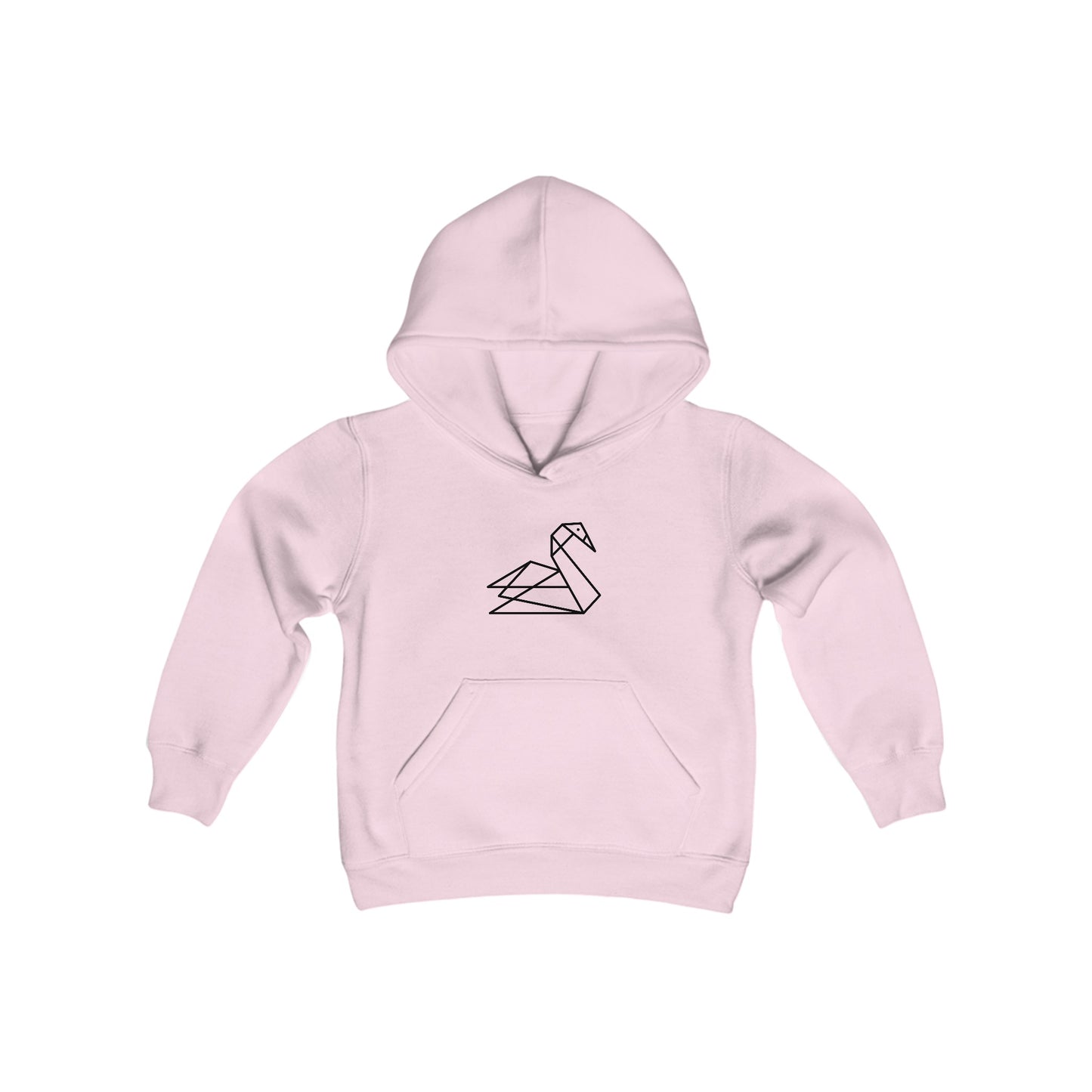 Origami Swan Kids Hoodie