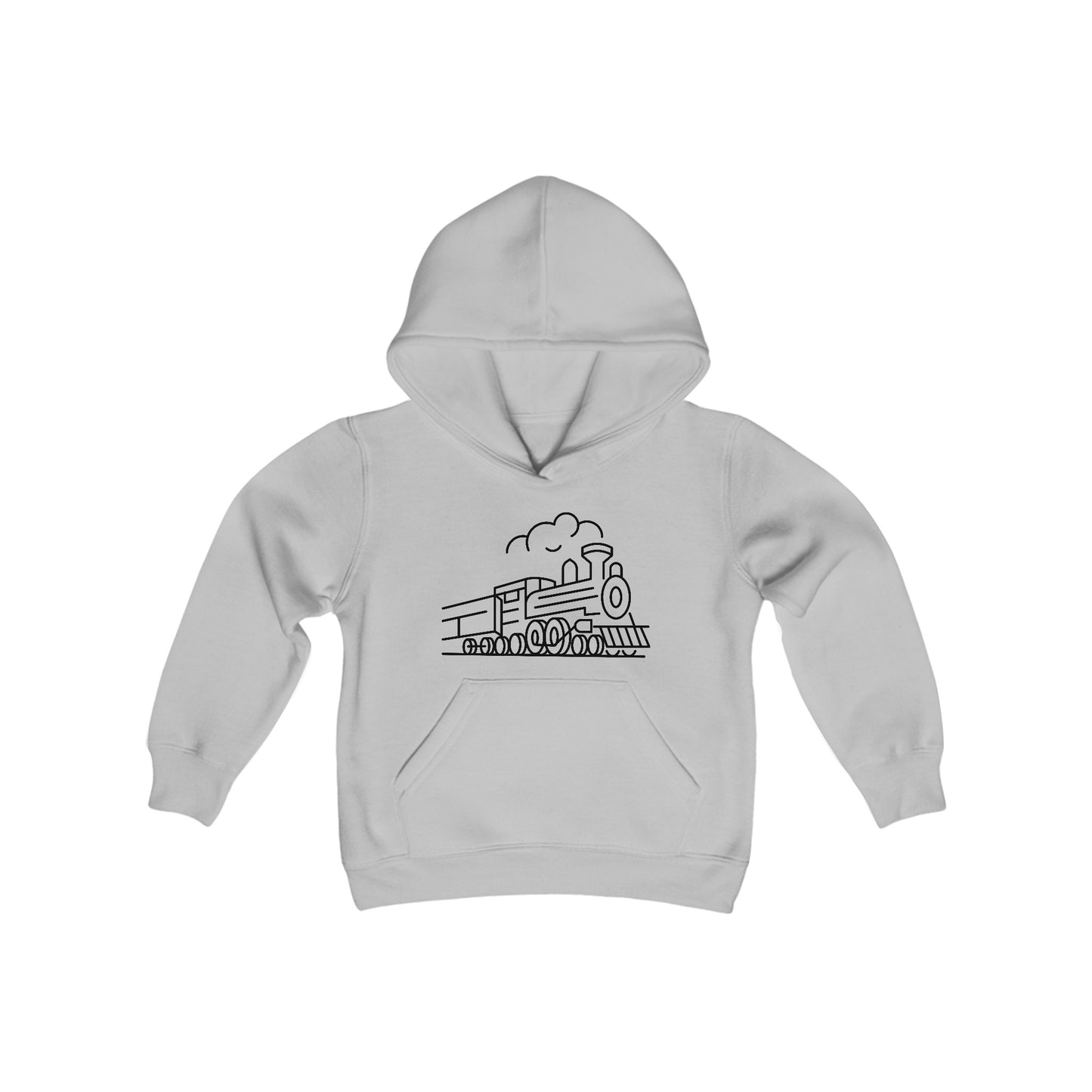 Choo-Choo Train Print Kids Hoodie