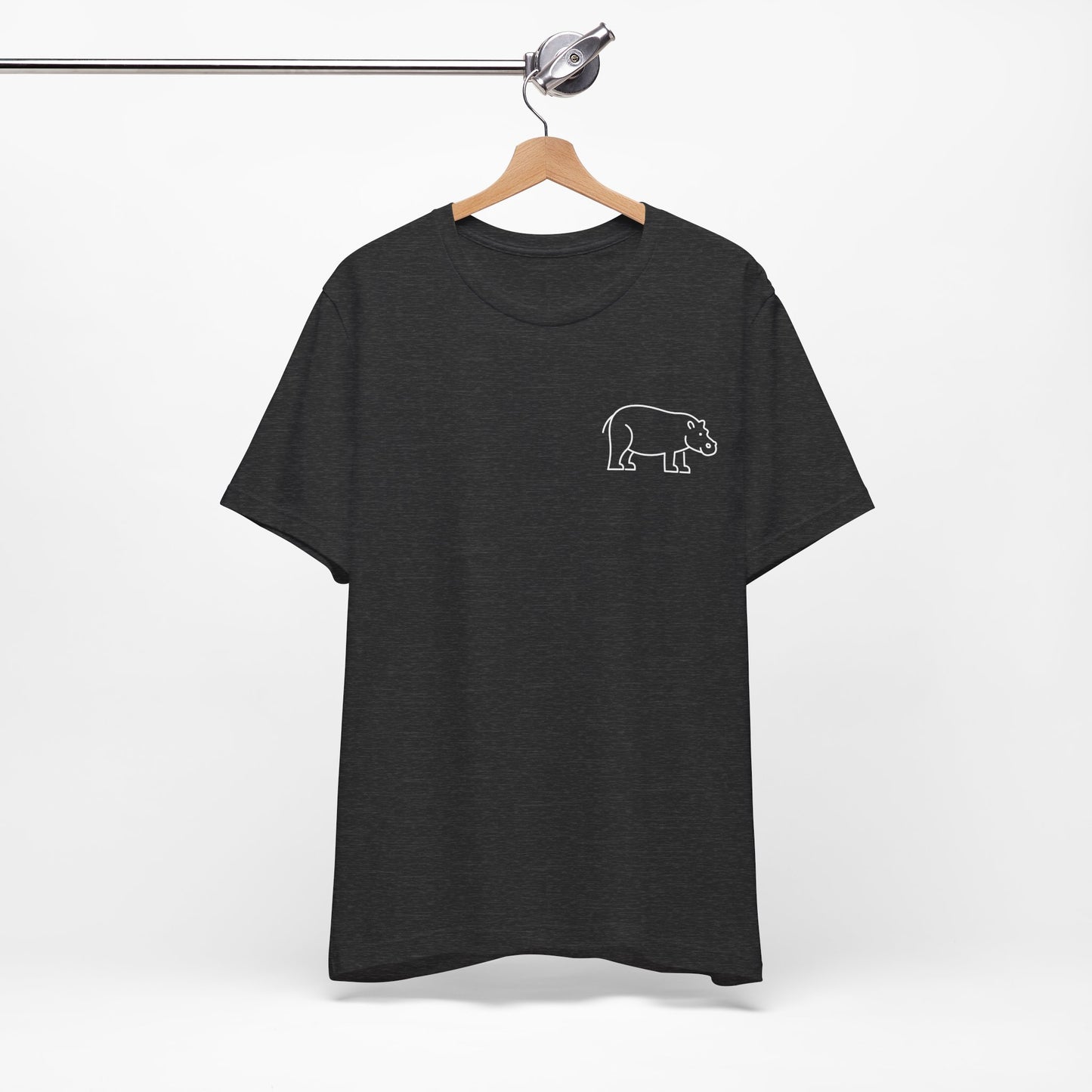 Hippo Print Men & Women T-Shirt