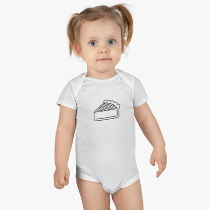 Delicious Pie Slice Print Baby Onesies