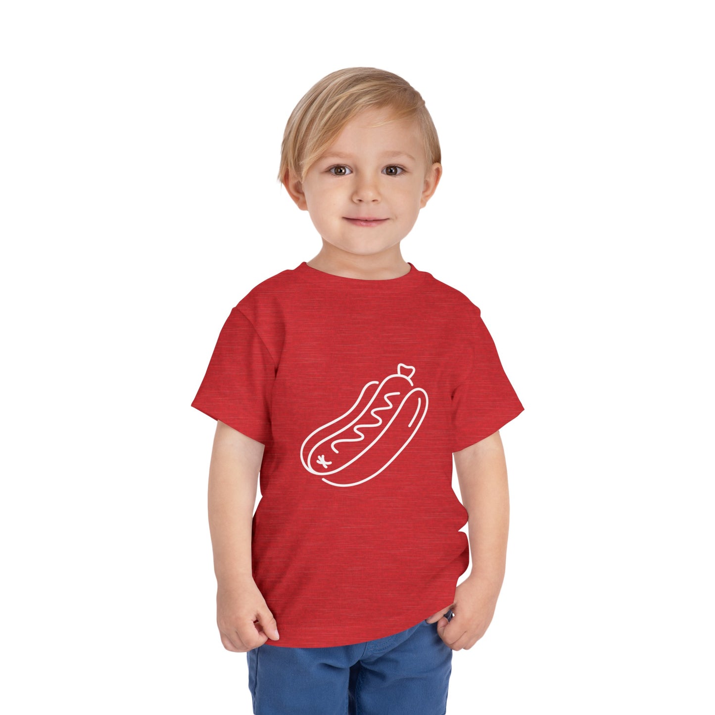 Tasty Hot Dog Print Toddlers T-Shirt