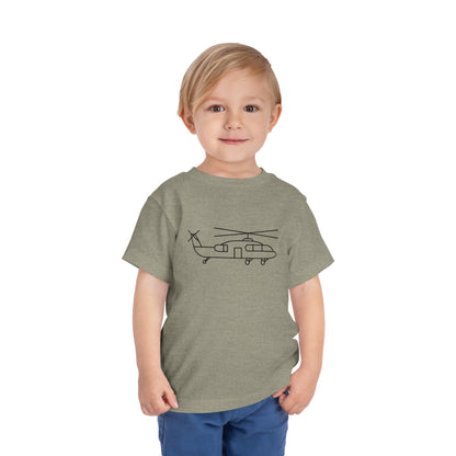 Flying Helicopter Print Kids T-Shirt