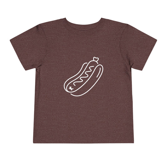 Tasty Hot Dog Print Toddlers T-Shirt