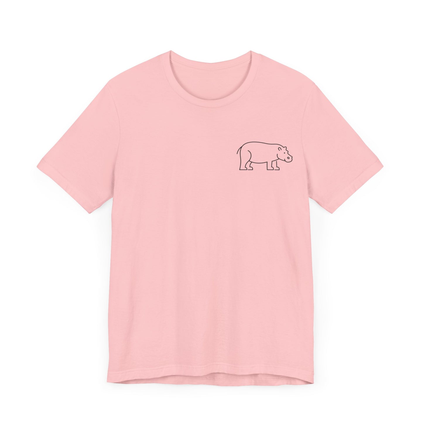 Hippo Print Men & Women T-Shirt