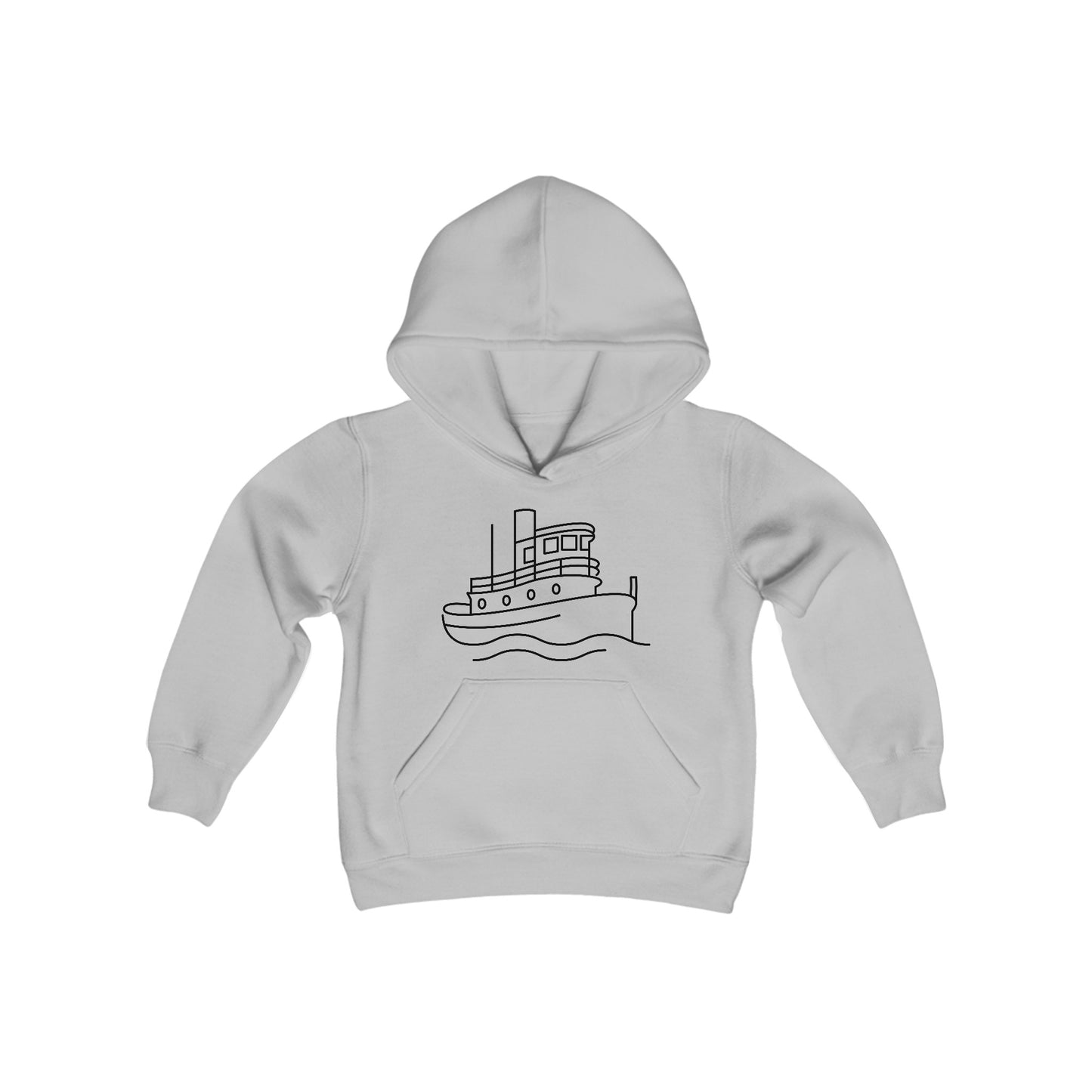 Tug Boat Print Kids Hoodie