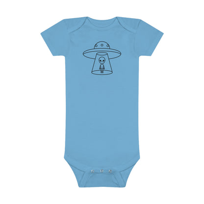 Alien UFO Print Baby Onesies