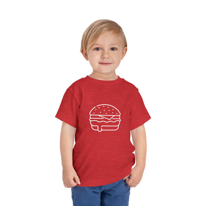 Yummy Burger Print Toddlers T-Shirt