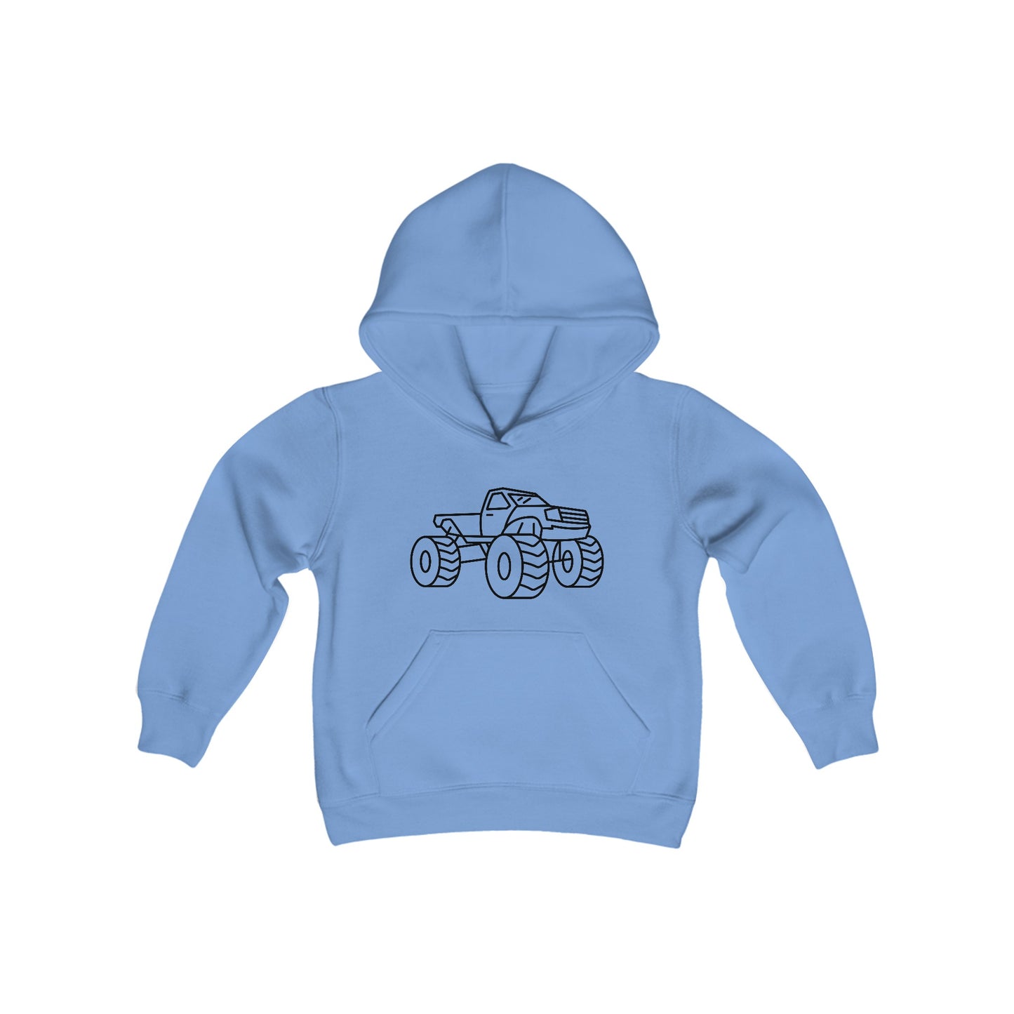 Monster Truck Print Kids Hoodie