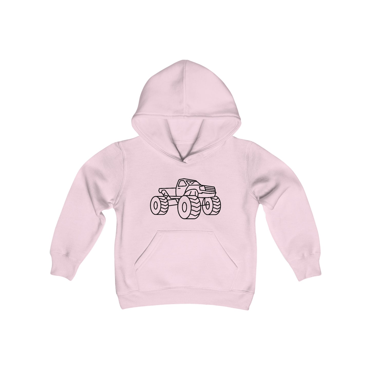 Monster Truck Print Kids Hoodie