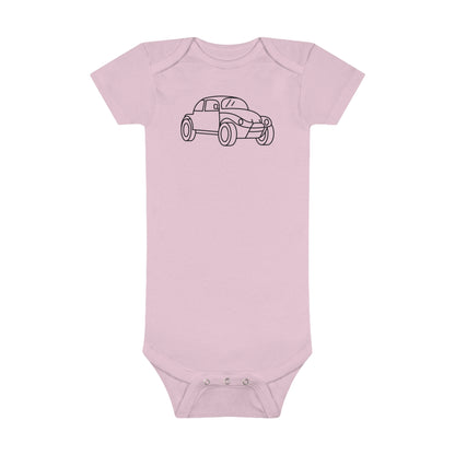 Baja Bug Print Baby Onesies