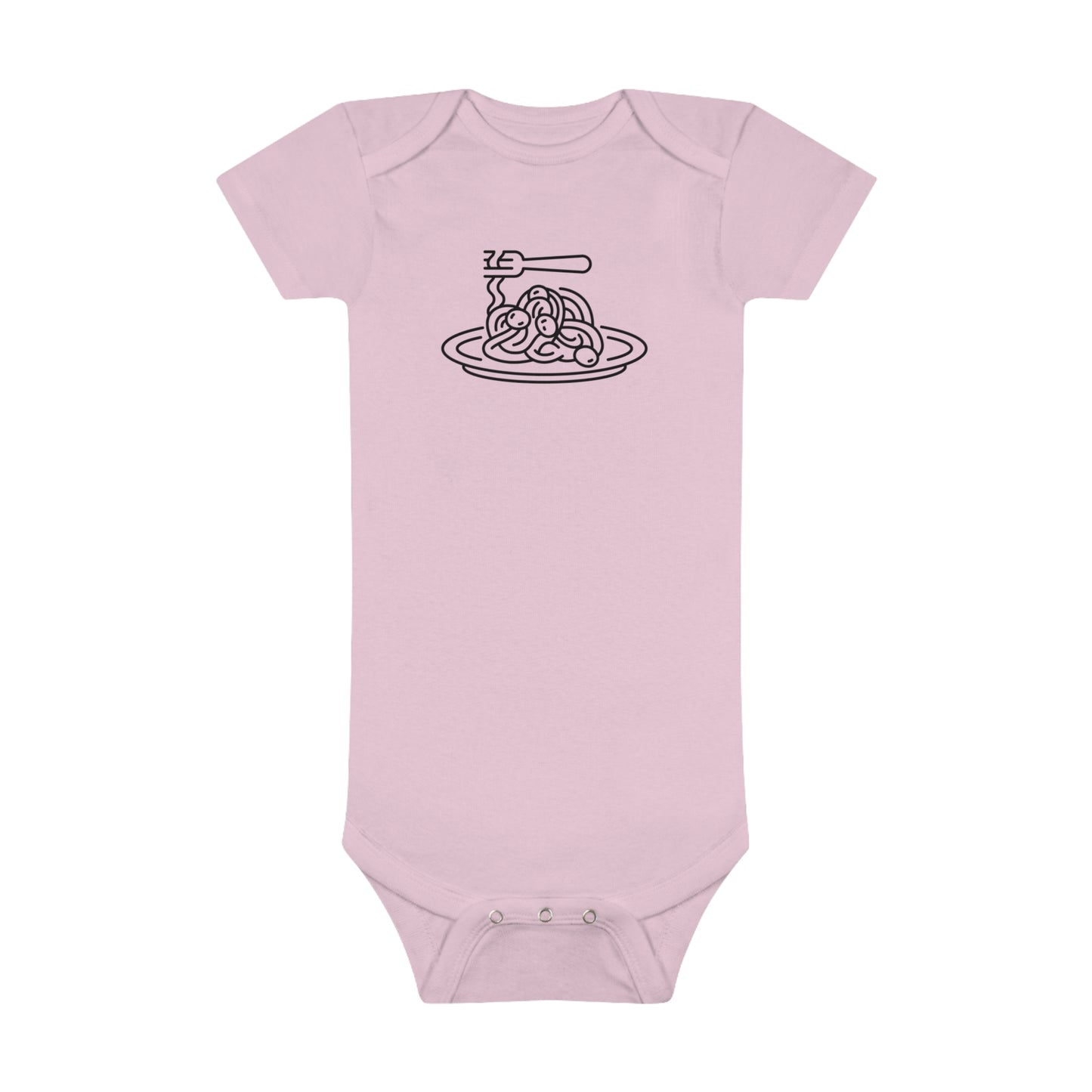 Spaghetti Dinner Print Baby Onesies