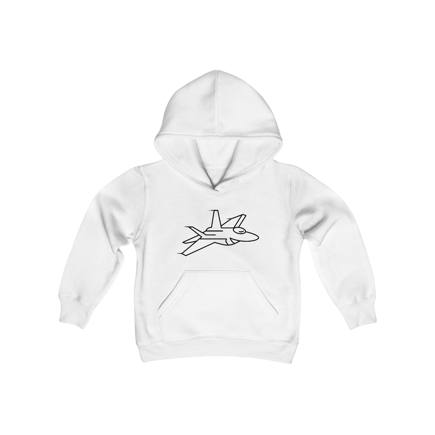 Fighter Jet Print Kids Hoodie