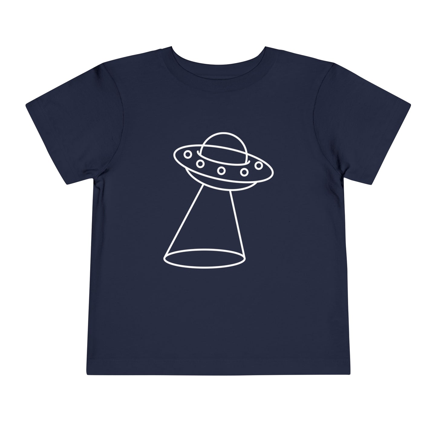 UFO with a Beam of Light Print Kids T-Shirt