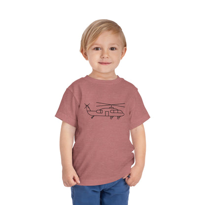 Flying Helicopter Print Kids T-Shirt