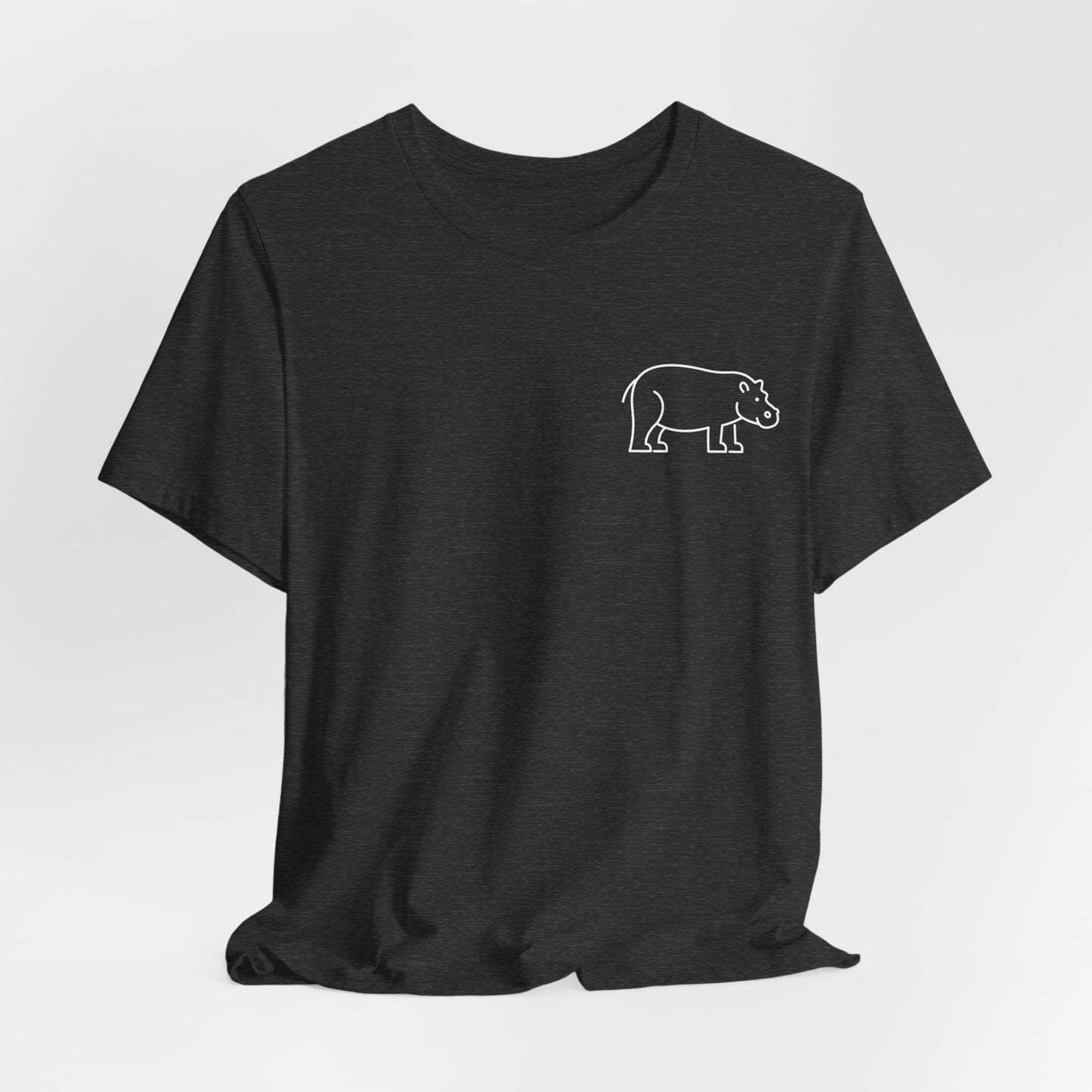 Hippo Print Men & Women T-Shirt