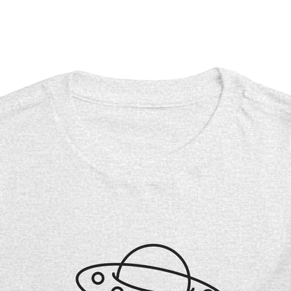 UFO with a Beam of Light Print Kids T-Shirt