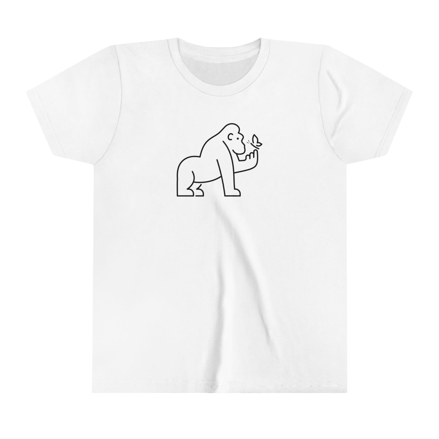 Gorilla Holding Butterfly Youth T-Shirt