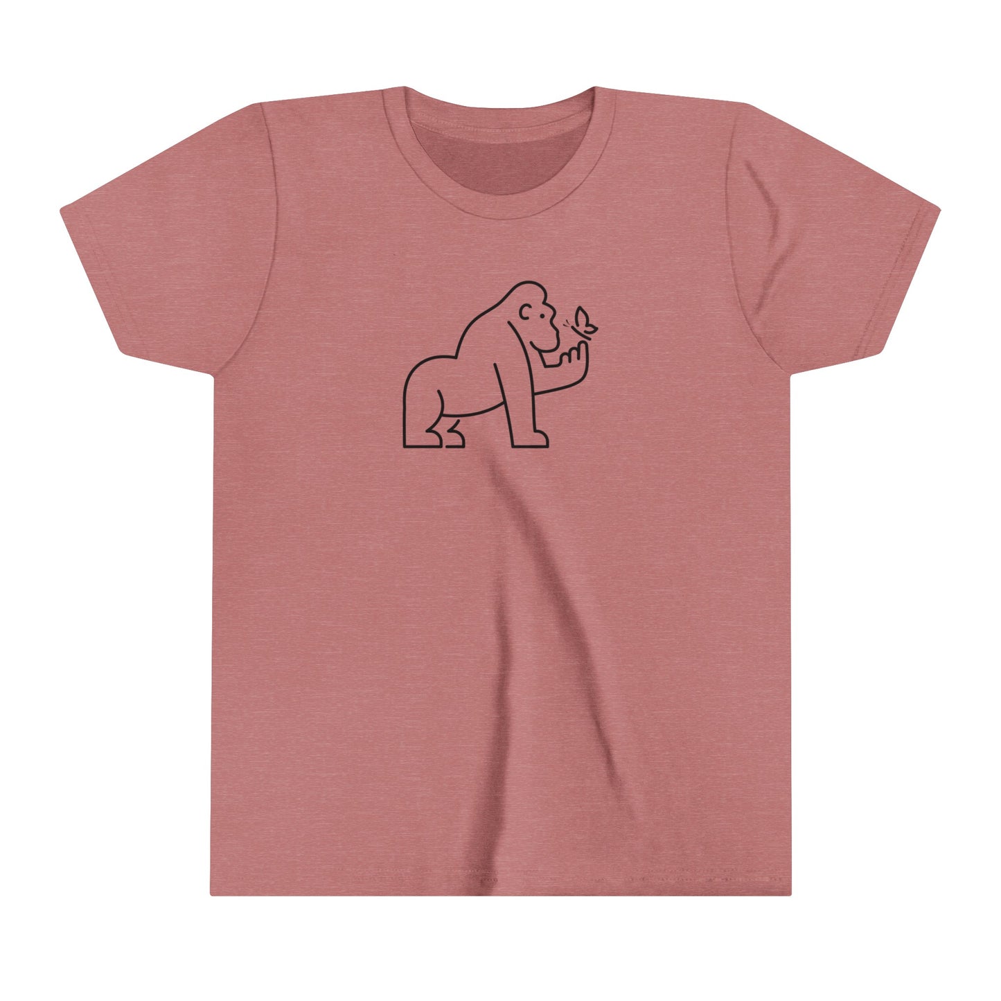 Gorilla Holding Butterfly Youth T-Shirt