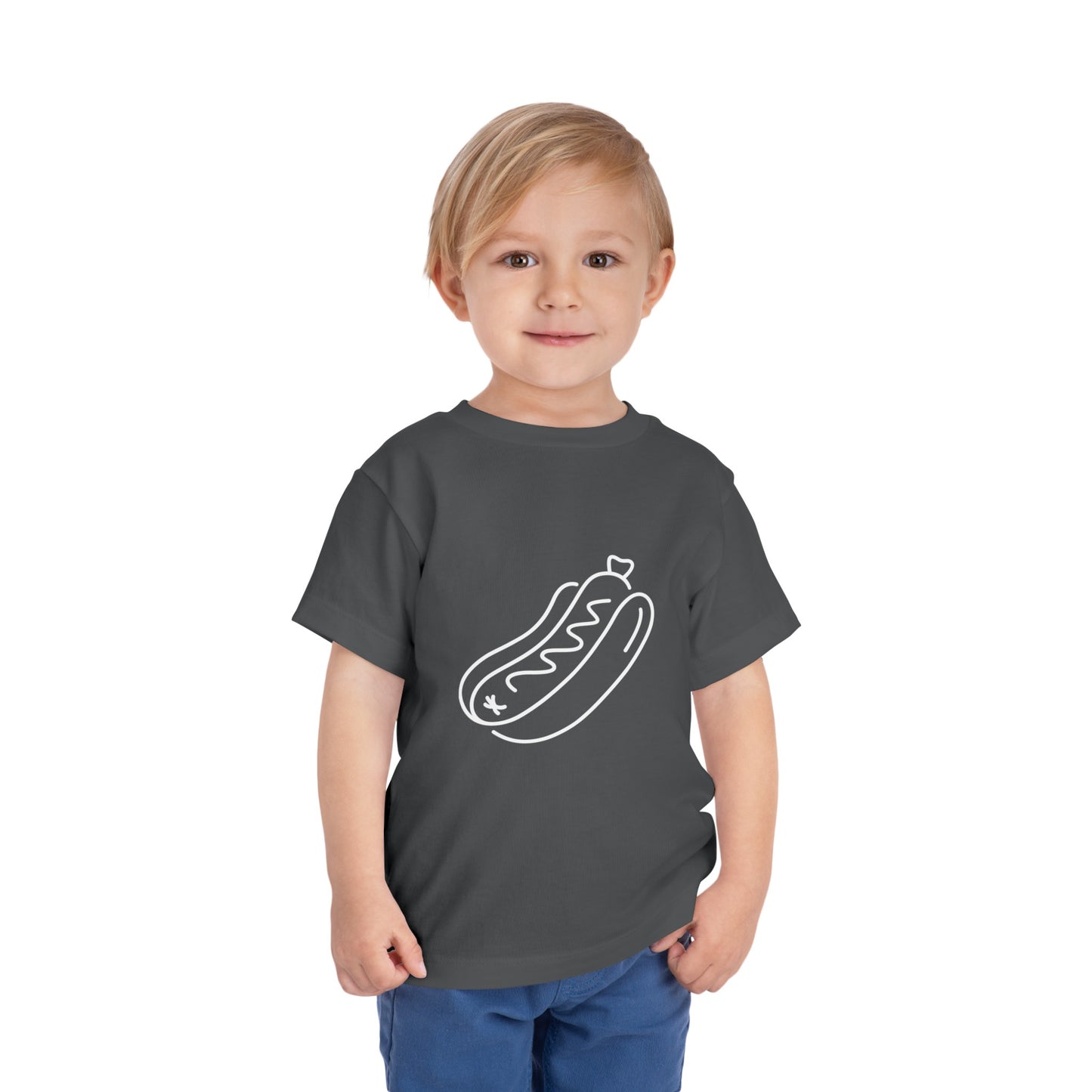 Tasty Hot Dog Print Toddlers T-Shirt