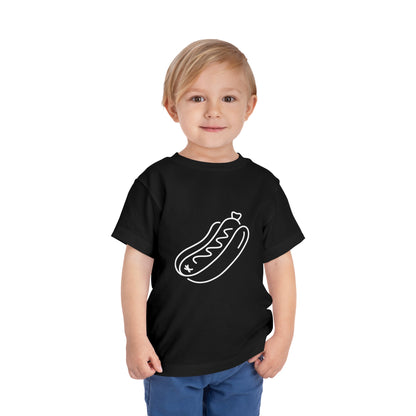 Tasty Hot Dog Print Toddlers T-Shirt