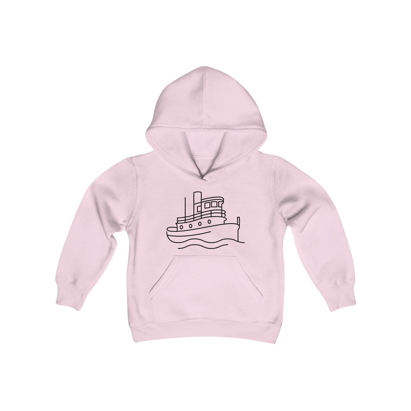 Tug Boat Print Kids Hoodie