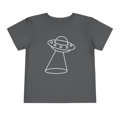 UFO with a Beam of Light Print Kids T-Shirt