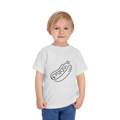 Tasty Hot Dog Print Toddlers T-Shirt